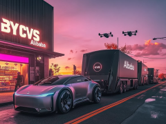 Millionaur_a_futuristic_BYD_electric_car_in_front_of_CVS_store__81490f11 92b7 45cc Abcc 5c1e8119567c