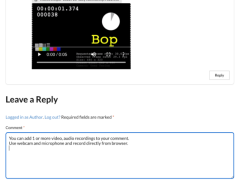 Video Comments Recorder